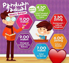 Belajar dari rumah akan tayang mulai senin, 13 april 2020 dan. Cara Buat Jadual Belajar Yang Berkesan Ramai Parents Yang Stress Bila Anak Anak Masih Belum Berjaya Urus Masa Kat Rumah Terutamanya Masa Belajar Bukan Kata Ulangkaji Nak Buat Homework Pun Susah Waktu Nak