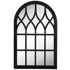 Spend this time at home to refresh your home decor style! Black Cathedral Arch Wood Wall Mirror Hobby Lobby 1664366