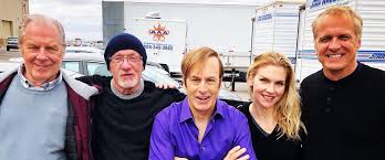 Recent Reunion Photo Better Call Saul Bob Odenkirk Jonathan Banks Rhea Seehorn Patrick Fabian And Michael Mckean Bts Tvshow
