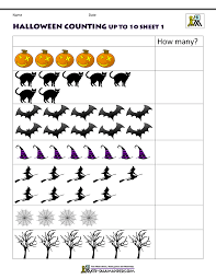 halloween math worksheets for kindergarten
