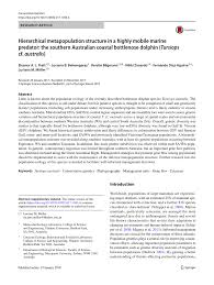 Pdf Hierarchical Metapopulation Structure In A Highly