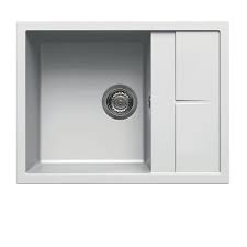 Evier Elleci Unico 1 Bac Reversible En Granit Blanc Ev9101p 116e Cuisissimo Evier Granit Blanc Egouttoir