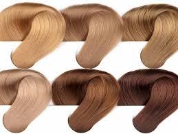 Hair coloring steps from blonde to brown. Golden Blonde Hair Color Chart Swatches Jpg Hair Mag