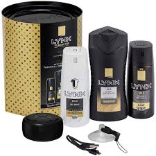 Lynx Gold Trio Shower Speaker Body Wash Spray Anti Perspirant Gift Set For Him Lynx Gold Shower Body Wash Deodorant