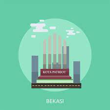 Bekasi City Of Indonesia Conceptual Illustration Design Ilustrasi Desain Perkotaan Seni