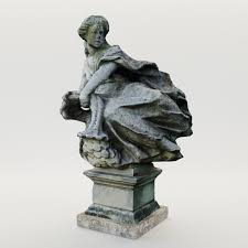 3d Model Baroque Garden Sculpture With Horn Of Abundance Austria 18 Century 3d Model For Architects And Home Designer Sculpture Garden Sculpture 3d Model