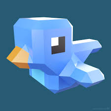 Cute Low Polygon Style Twitter Bird Character Design Available As A Print On Various Items Http Society6 Com Sev Polygon Art Low Poly Art Character Design