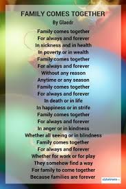 Poem Family Comes Together Family Poems Family Together Quotes Family Tree Quotes