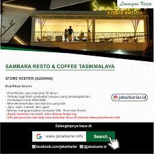 Info loker dicafe bjm hari ini : Loker Sambara Resto Coffee Tasikmalaya Lowongan Kerja Terbaru Tahun 2020 Informasi Rekrutmen Cpns Pppk 2020