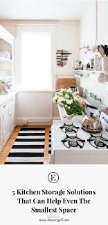 kitchen storage solutions, small spaces