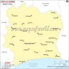 Cote Dlvorie Cities Map City Map Political Map Map