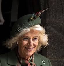 Queen Camilla — King Charles III and Queen Camilla attend Sunday...