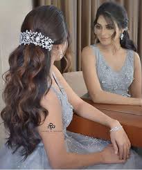 تسريحه ناعمه وانيقه Beautiful Hairstyle Seegetwear For More Hairstyle Style Hair Wedding Hair Trends Hair Makeover Wedding Hair Inspiration