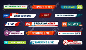 Fox news is a news channel and abbreviated as fnc. Tv News Bar Television Broadcast Media Title Banner Sports Royalty Free Cliparts Vectors And Stock Illustration Image 126082044