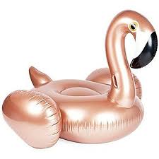 Rose Gold Flamingo Riesiger Aufblasbarer Pool Schwimmtier Aufblasbares Sommerspielzeug Pool Party Spielzeu Luftmatratze Aufblasbarer Flamingo Flamingo Figur