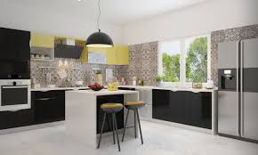 shaped modular kitchen in l shaped