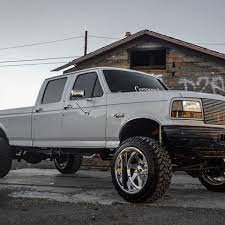 Dylan 1313 1997 Ford F 350 Featuring Our 22x14 Polished Jade From Our Super Single Series Wrapped In 22x12 5x35 To American Force Wheels Ford Trucks Ford 4x4