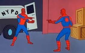 Murica And Iran Right Now Funny Infinityfunny Infinityfunnydotcom Spiderman Meme Meme Template Cartoon Memes