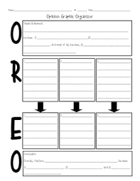Oreo Graphic Organizer Graphic Organizers Opinion Writing Unit Opinion Writing