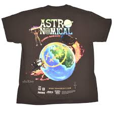 Authentic travis scott astroworld t shirt 2018 brand new with tags. Travis Scott Fortnite Event Logo T Shirt Brown Eluxive