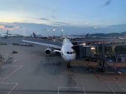 There were some minor turbulence after take off from hk airport, the captain kept the seat belt signs on for a while. First Impressions Cathay Pacific A330 Business Class Live And Let S Fly