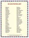 List of States in Alphabetical Order | Social Studies Printable ...