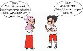 Kunci jawaban kelas 2 sd/mi. Tulislah Ungkapan Maaf Yang Pernah Kamu Ucapkan Tema 5 Kelas 2