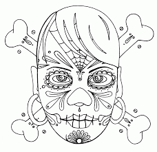 Incredibly beautiful flower coloring pages for adults will provide you with pleasure, clear consciousness and creative inspiration! Sugar Skull Skull And Roses Coloring Pages Novocom Top
