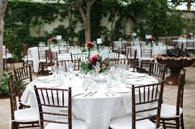 The Look With Brown Chairs It S Nice Villa San Juan Capistrano Outdoor Rustic W Brown Chairs Wedding Rustic Table Setting Wedding Reception Tables Rustic