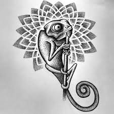 Color salamander on flower leaf tattoo. Lizard Tattoo Meaning