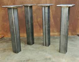 Metal Tube Pieds De Table Lot De 4 1228 Hauteur Etsy Table Legs Steel Table Legs Steel Table