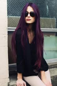 Looks Like Manic Panic Purple Haze Mixed With A Bit Of Infra Red Or Vampire S Kiss Long Hair Styles Hair Styles Dark Purple Hair