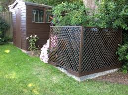 Decorative well covers for large pumps and tanks can be purchased with the insulation incorporated into the hard walls of the enclosure. Ideas For Small Trellis Planting Bbc Gardeners World Magazine