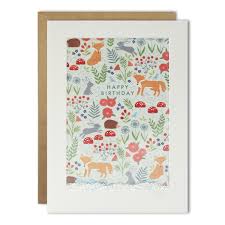 Birthday card with cartoon funny hippopotamus colorful illustration. Shakies Woodland Animals Birthday Card Perfect For Autumn Karenza Paperie