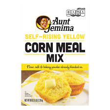 0 g sat fat (0% dv); . Aunt Jemima Self Rising Yellow Corn Meal Mix Shop Flour At H E B