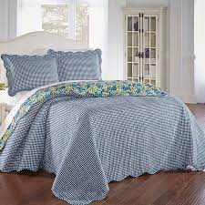Available in double & king size. Waverly Shi Reversible Bedspread Set Reviews Wayfair