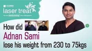 how did adnan sami lose his weight from 230 to 75kgs