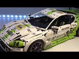 Lego Aston Martin Vantage Gt3 Moc Youtube Lego Technic Lego Wheels Lego