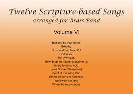 Twelve Scripture-Based Songs Volume VI Salvationist Publishing
