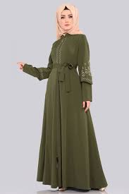 Ferace Etamin Nakisli Ferace Pl1009 Haki Fashion Womens Fashion Women