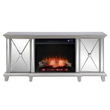 Ideal solution when you do not have enough place and appropriate conditions to have to real fireplace. Southern Enterprises Toppington Wood Electric Fireplace Media Console In Silver Fr1010356