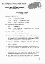 Surat perjanjian kerja ini dibuat oleh pemberi kerja (majikan/bos) kepada seorang pekerja (buruh). Contoh Surat Perjanjian Kerjasama Percetakan Mudah