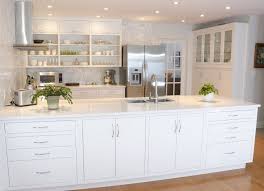 Contemporary White Kitchen Face Frame Construction Slab Doors And Drawer Fronts Paint Slab Door White Kitchen Kitchen Inspirations