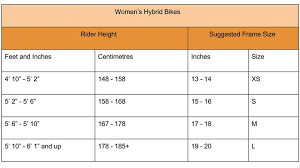 64 conclusive ladies mountain bike size chart