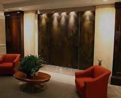 Install sheer descent and place water wall. Indoor Water Features Large Water Walls And Wall Fountains