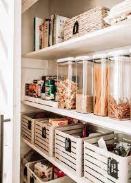 Our Pantry Organization Makeover Pretty In The Pines New York City Lifestyle Blog Pantry Organization Contemporary Kitchen Kitchen Layout