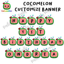 Throwing an awesome among us birthday party? Cocomelon Birthday Banner Cheap Online Shopping