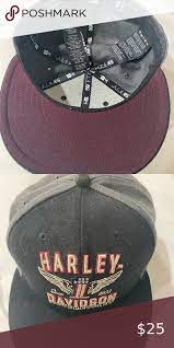 Harley Davidson Fitted Hat Size Xxl Or 7 5 8 Fitted Hats Harley Davidson Accessories Hat Sizes