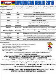 Update loker di jember bulan ini untuk anda yang membutuhkan info lowongan pekerjaan terkini untuk wilayah. List Lowongan Amik Taruna Probolinggo
