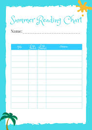 Keeping it Real: Summer Reading Charts for Kids - free printable